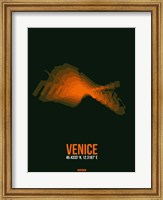 Framed Venice Radiant Map 2