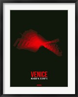 Framed Venice Radiant Map 3