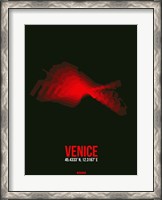 Framed Venice Radiant Map 3