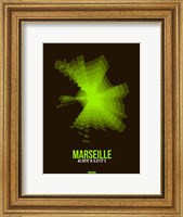 Framed Marseille Radiant Map 1