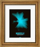 Framed Marseille Radiant Map 2