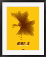 Framed Marseille Radiant Map 3