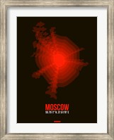 Framed Moscow Radiant Map 1