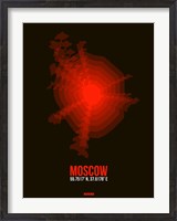Framed Moscow Radiant Map 1
