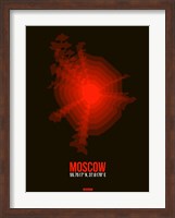 Framed Moscow Radiant Map 1