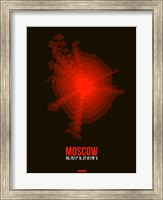Framed Moscow Radiant Map 1