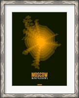 Framed Moscow Radiant Map 2