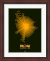 Framed Moscow Radiant Map 2