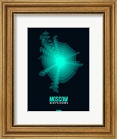 Framed Moscow Radiant Map 3