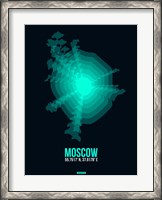 Framed Moscow Radiant Map 3
