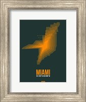 Framed Miami Radiant Map 4