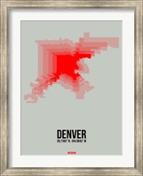 Framed Denver Radiant Map 1