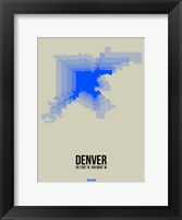 Framed Denver Radiant Map 2