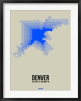 Framed Denver Radiant Map 2