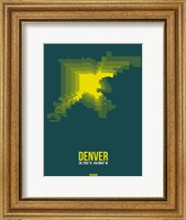 Framed Denver Radiant Map 3