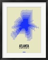 Framed Atlanta Radiant Map 2