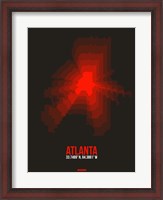 Framed Atlanta Radiant Map 3