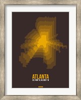 Framed Atlanta Radiant Map 4