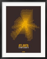 Framed Atlanta Radiant Map 4