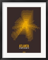 Framed Atlanta Radiant Map 4