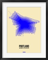 Framed Portland Radiant Map 2