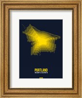 Framed Portland Radiant Map 4