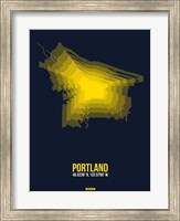 Framed Portland Radiant Map 4