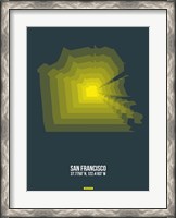 Framed San Francisco Radiant Map 1