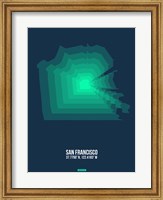 Framed San Francisco Radiant Map 2