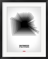 Framed San Francisco Radiant Map 4
