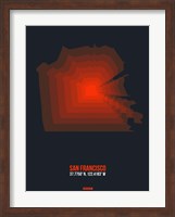 Framed San Francisco Radiant Map 5