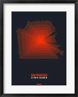 Framed San Francisco Radiant Map 5