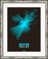 Framed Boston Radiant Map 2