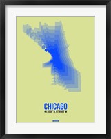 Framed Chicago Radiant Map 1