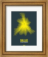 Framed Dallas Radiant Map 1