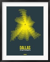 Framed Dallas Radiant Map 1