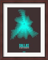 Framed Dallas Radiant Map 2