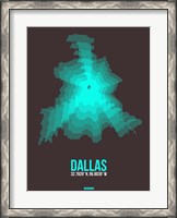 Framed Dallas Radiant Map 2