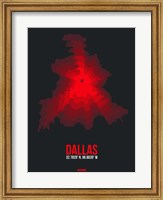 Framed Dallas Radiant Map 3