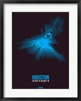 Framed Houston Radiant Map 1