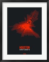 Framed Houston Radiant Map 2