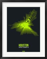Framed Houston Radiant Map 3
