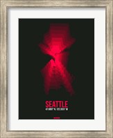 Framed Seattle Radiant Map 4