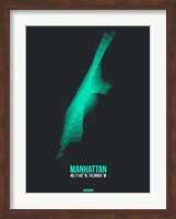 Framed Manhattan Radiant Map 2