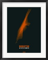 Framed Manhattan Radiant Map 4
