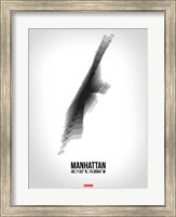 Framed Manhattan Radiant Map 5