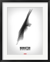 Framed Manhattan Radiant Map 5