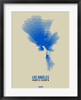 Framed Los Angeles Radiant Map 2