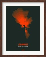 Framed Los Angeles Radiant Map 4