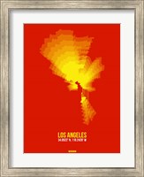 Framed Los Angeles Radiant Map 5